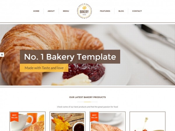 Бесплатный HTML шаблон для пекарен и кондитерских