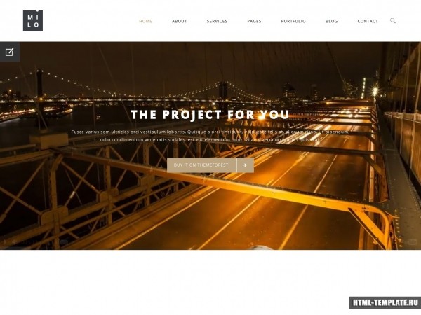 Красивый многоцелевой HTML шаблон сайта, с чистым и современным дизайном